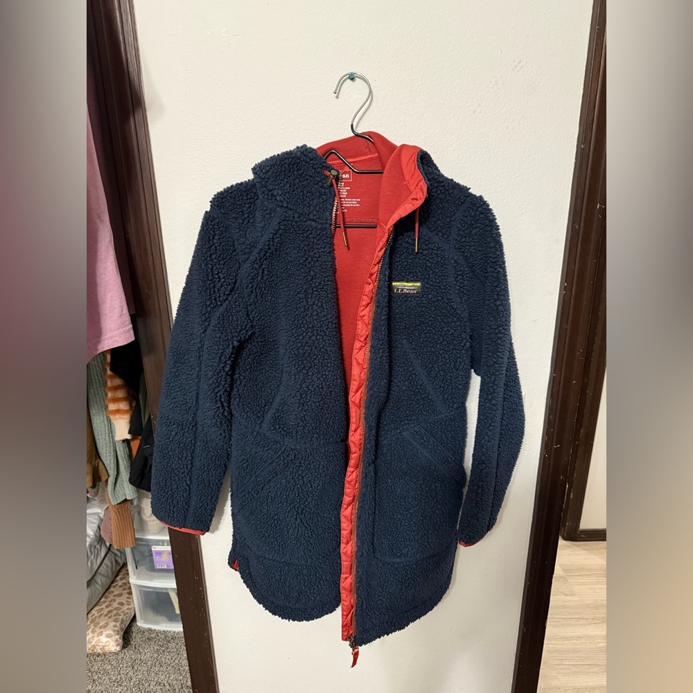 L.L. Bean Navy Fleece Jacket